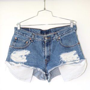Levi's High Waisted Jean Shorts